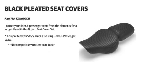 Black Pleated Seat Covers (4)