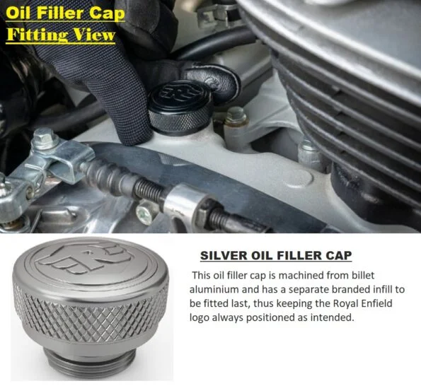 Silver Oil Filler Cap (2)